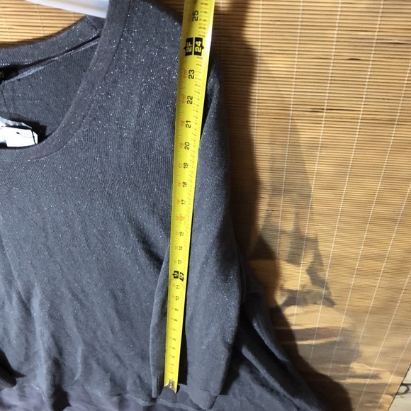 NEW Apt 9 Knit sweater shirt blouse metallic Side slits casual holiday 2X NWT - Picture 14 of 16